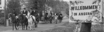 Umzug durch Angern beim Turnier 1989